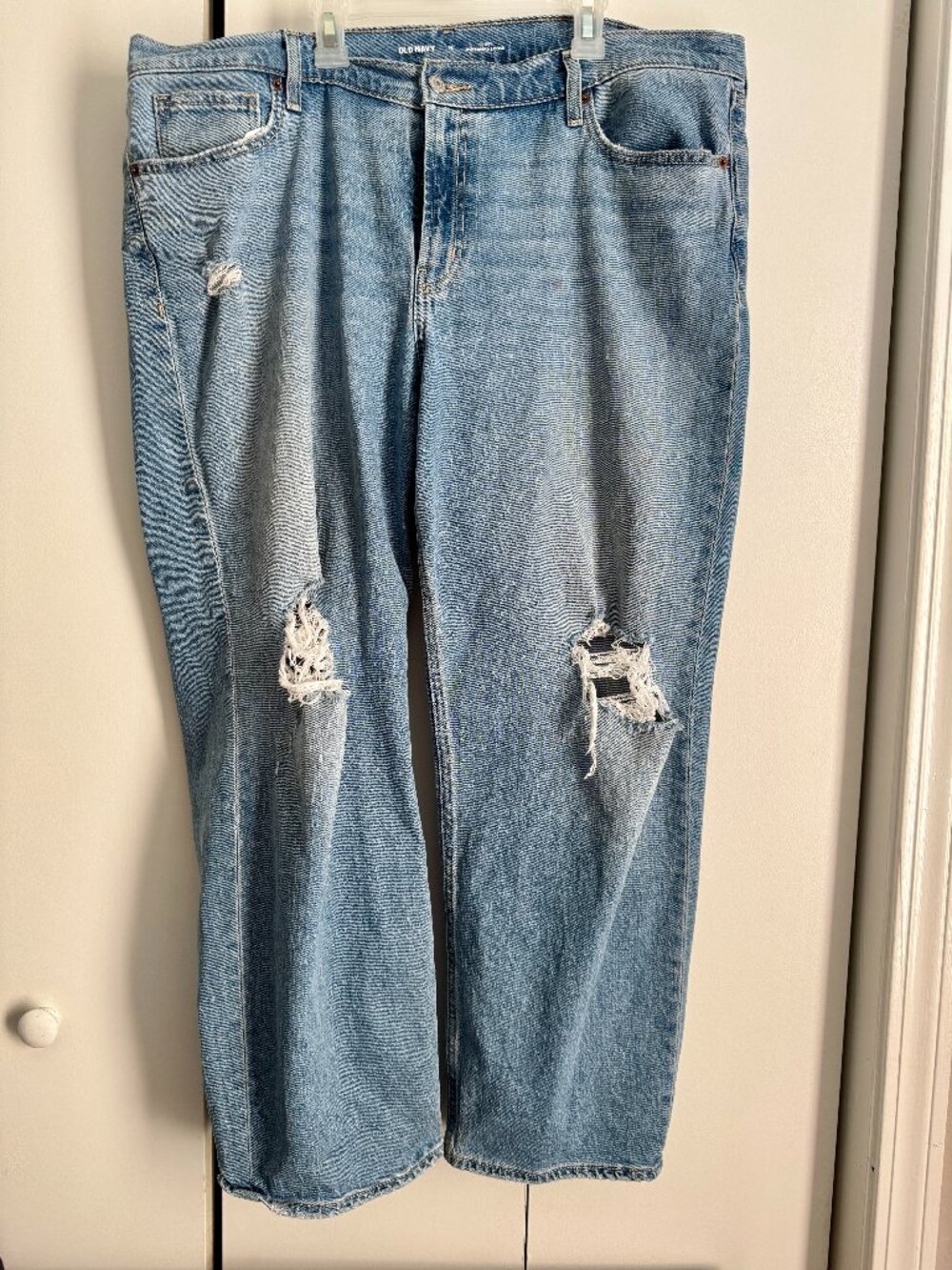 Old Navy Mid-Rise Boyfriend Loose Jeans Women's Size 16 Blue Denim